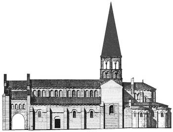 église au milieu du 13ème siècle